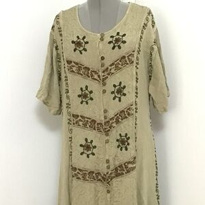 Magic Maxi Embroidered Dress Size 26-28